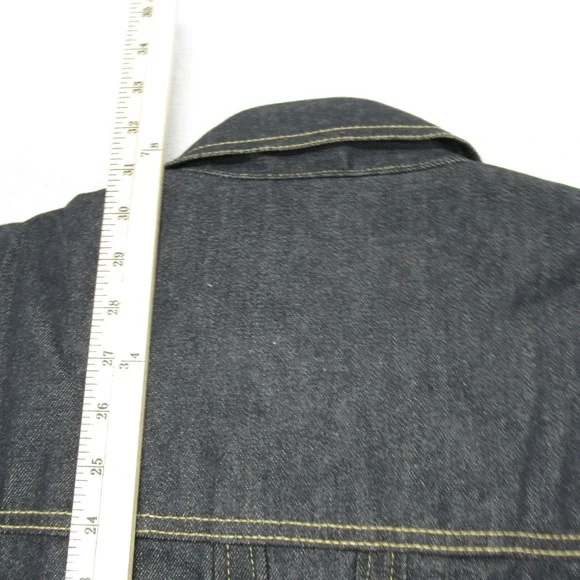 Vintage PJ Mark Raw Denim Jacket Men XL Trucker Pockets Button Up Dead Stock NEW
